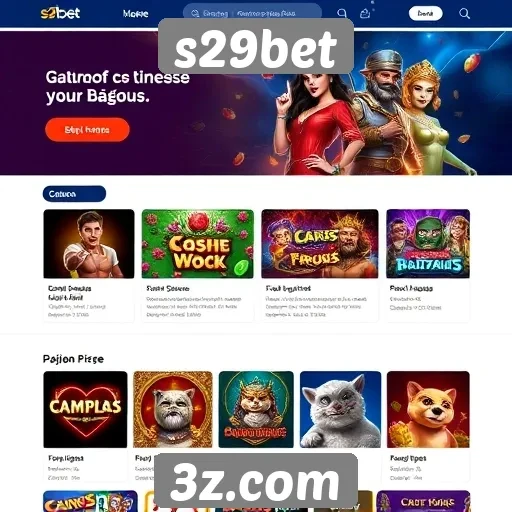 navegação e design do site s29bet avaliados